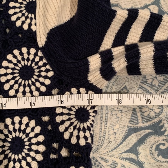 Tory Burch Zip Cardigan Sz Small - Picture 6 of 9